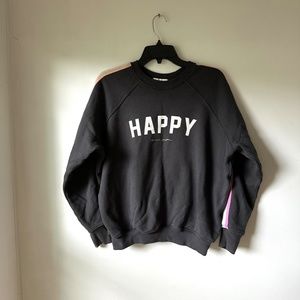 SPIRITUAL GANGSTER Happy Sweatshirt, Medium
